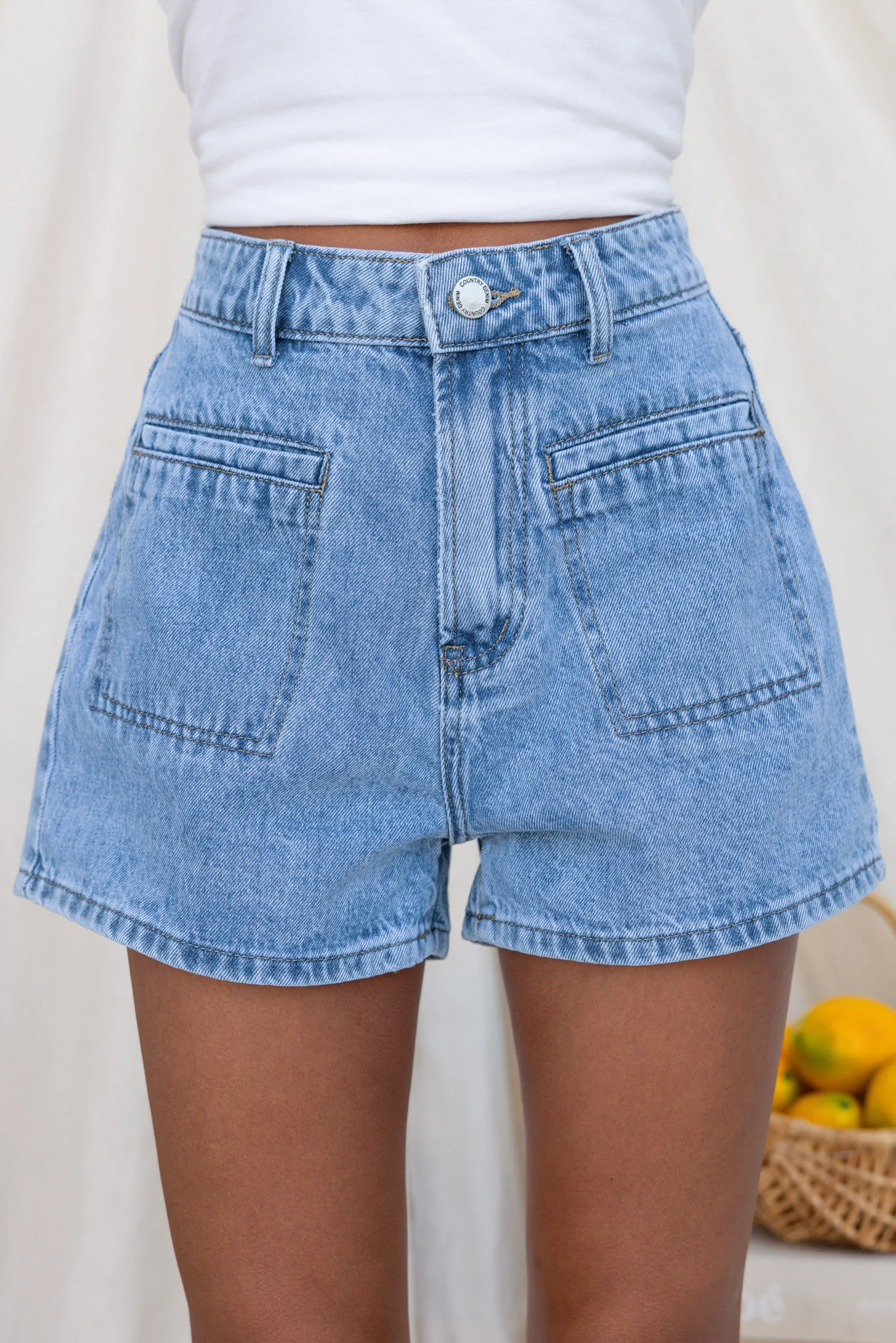 Tarah Denim Shorts - Image 5