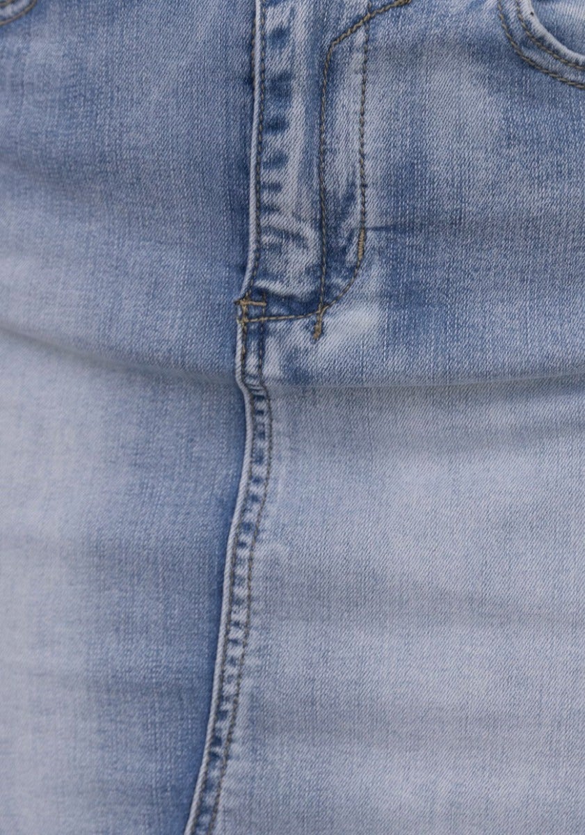 Terry Denim Skirt - Image 6