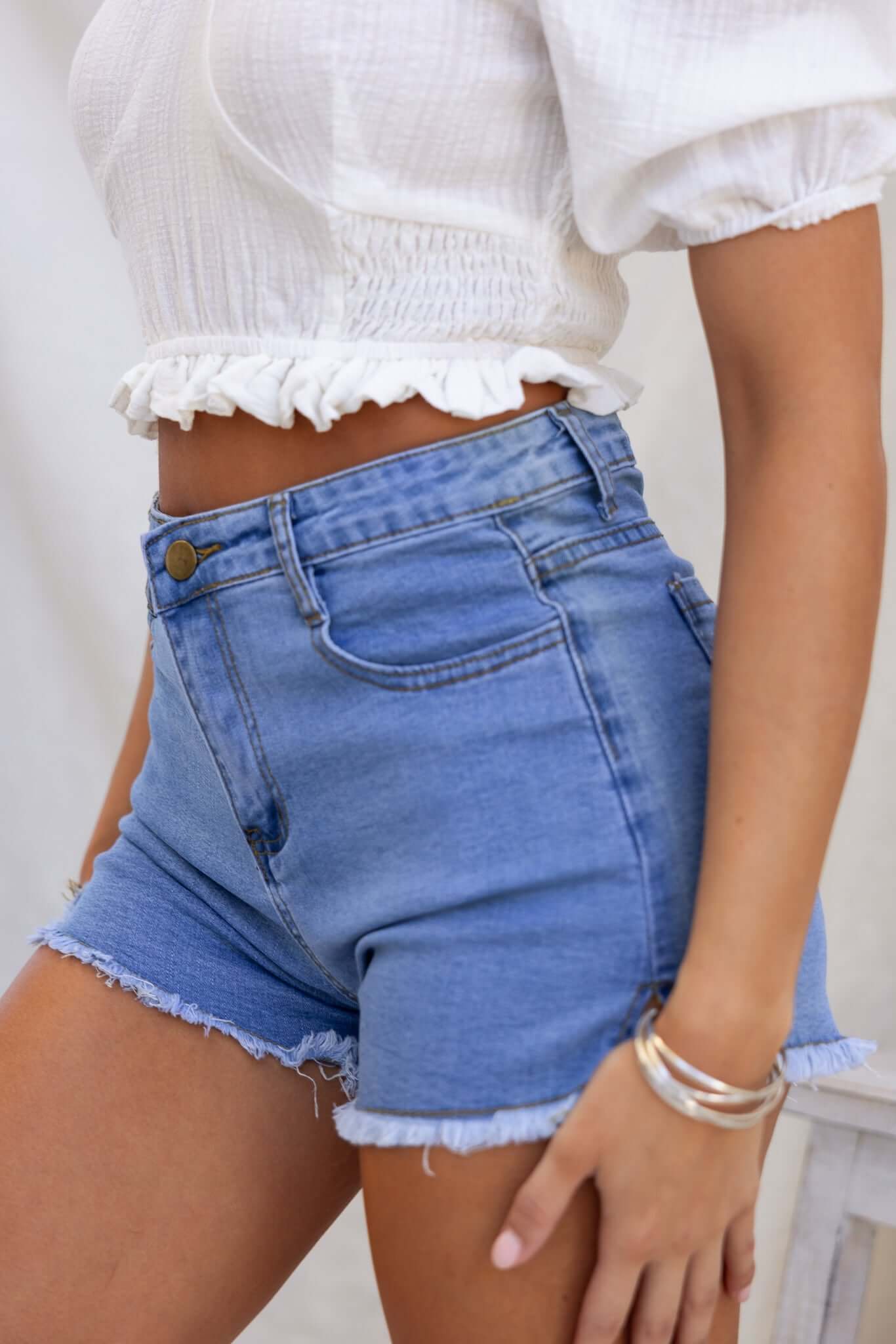 Too Cool Denim Shorts - Image 4