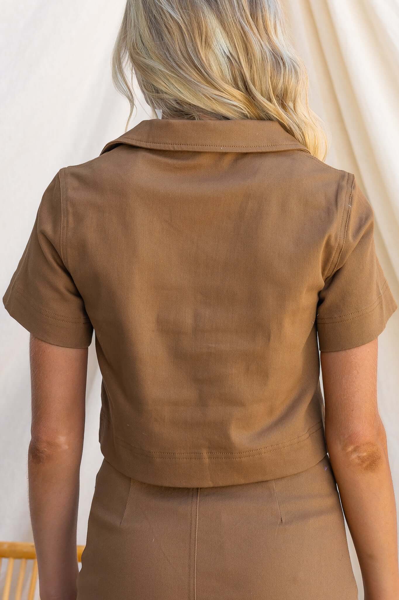Truffle Denim Top - Image 7