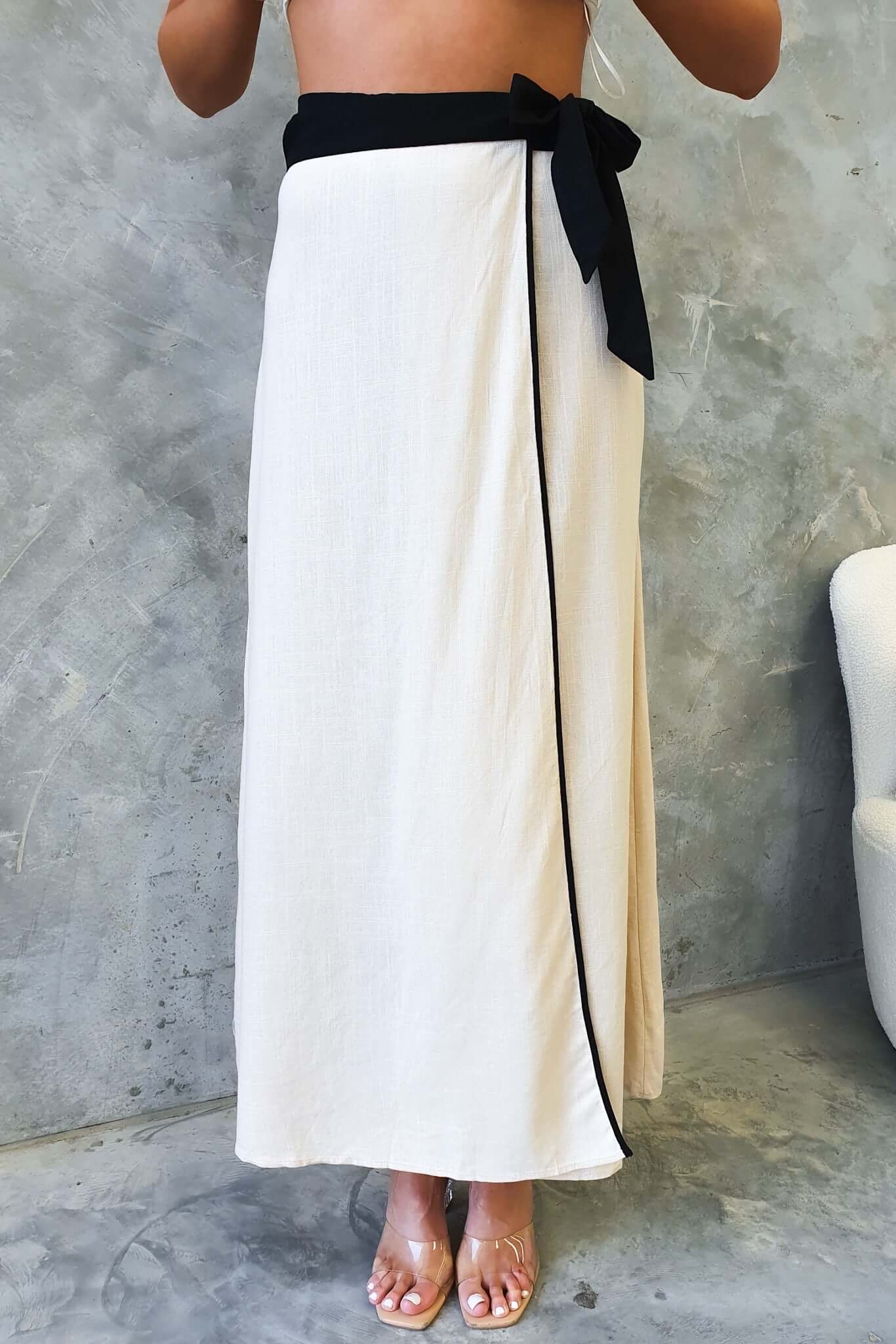 Tuscan Wrap Maxi Skirt - Image 3