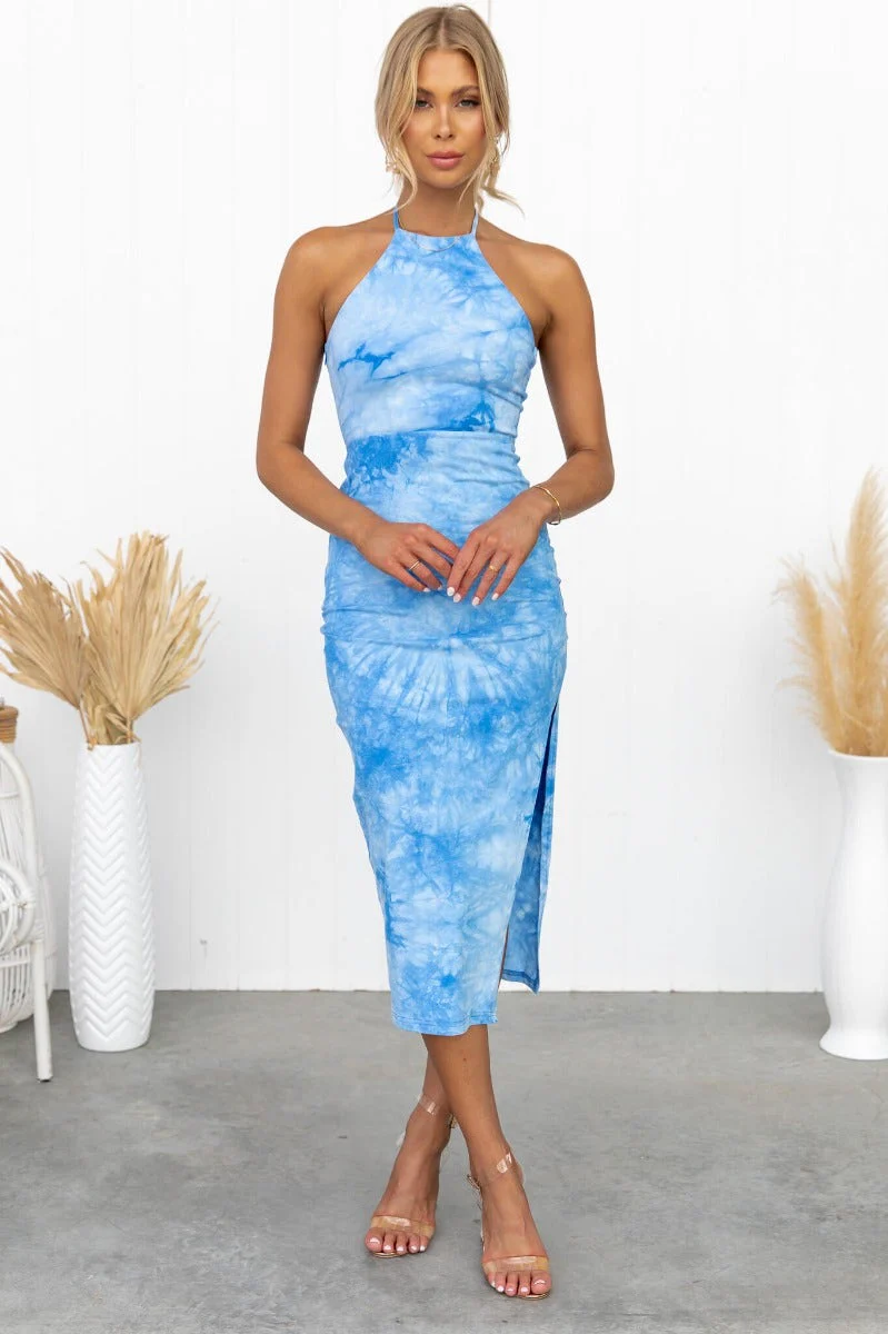 Twisted State Midi Dress