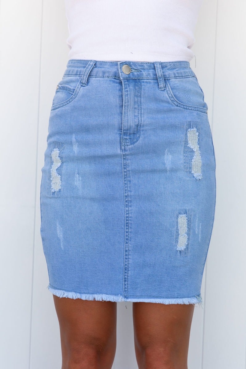 Undermine Denim Skirt - Image 4