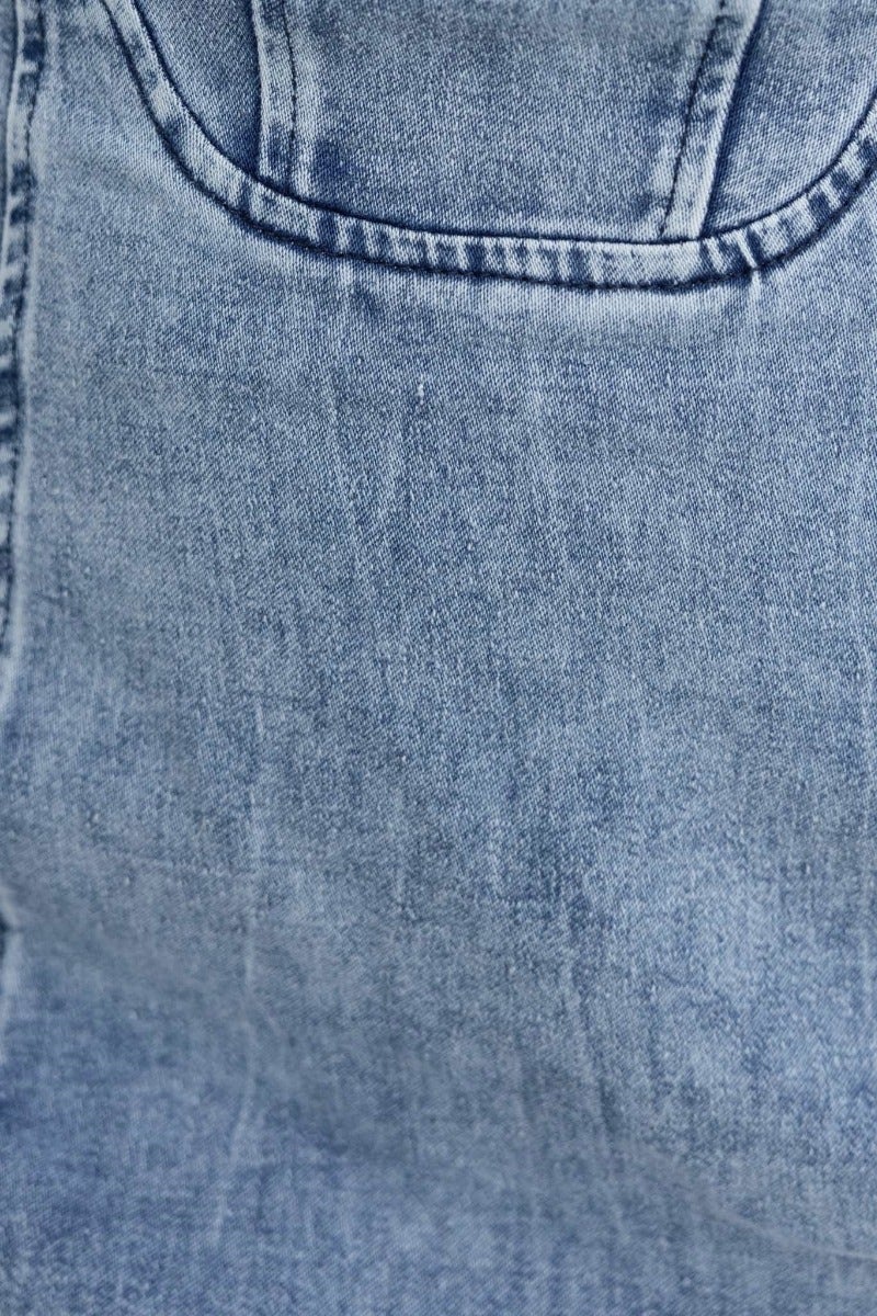 Varnia Denim Midi Dress - Image 6