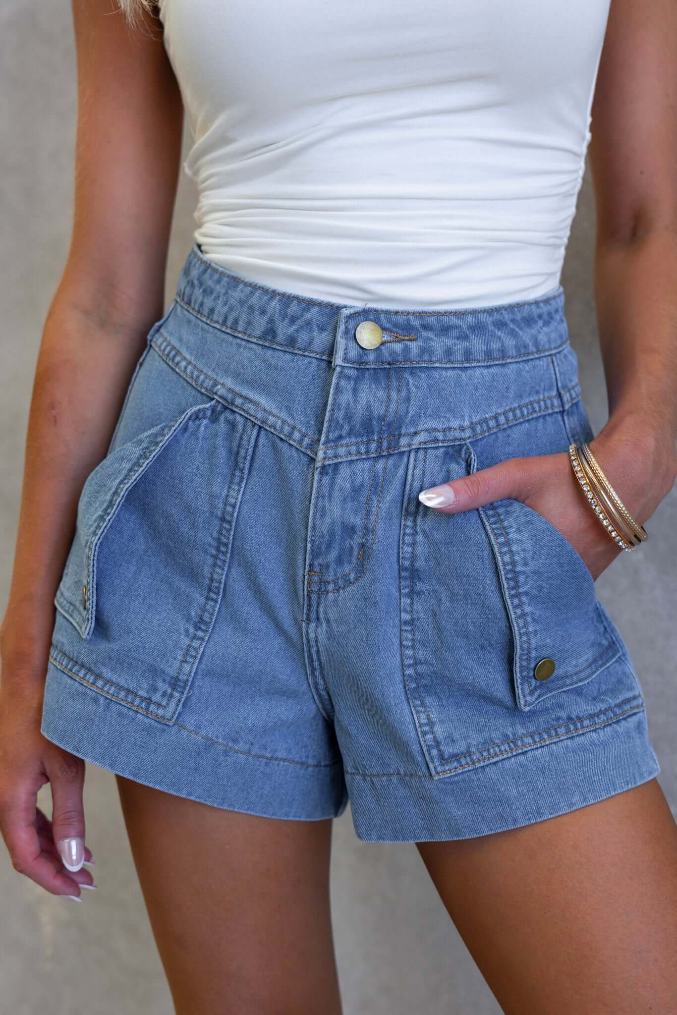 Voltage Denim Shorts - Image 5