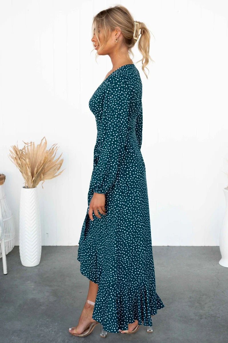 Welinda Wrap Maxi Dress - Image 4