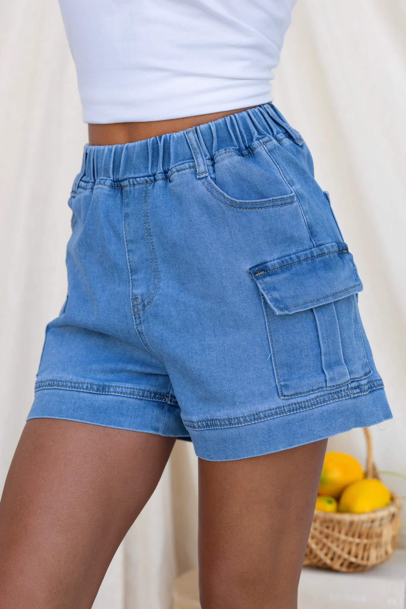 Worry Denim Shorts - Image 6