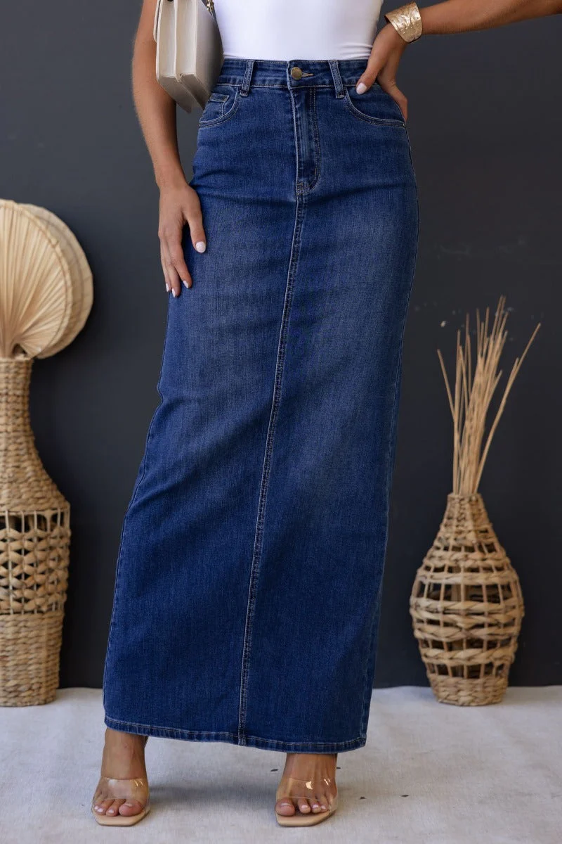 Xano Denim Maxi SKirt