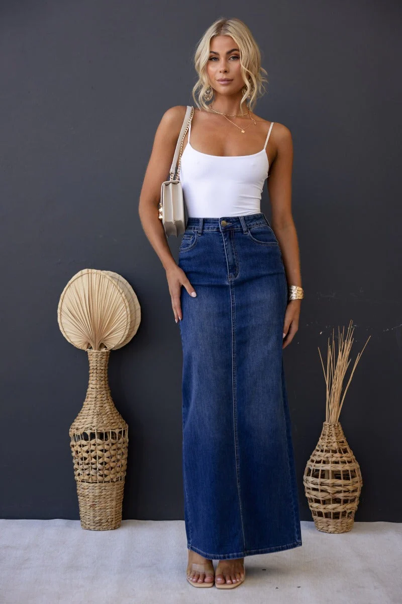 Xano Denim Maxi SKirt - Image 2