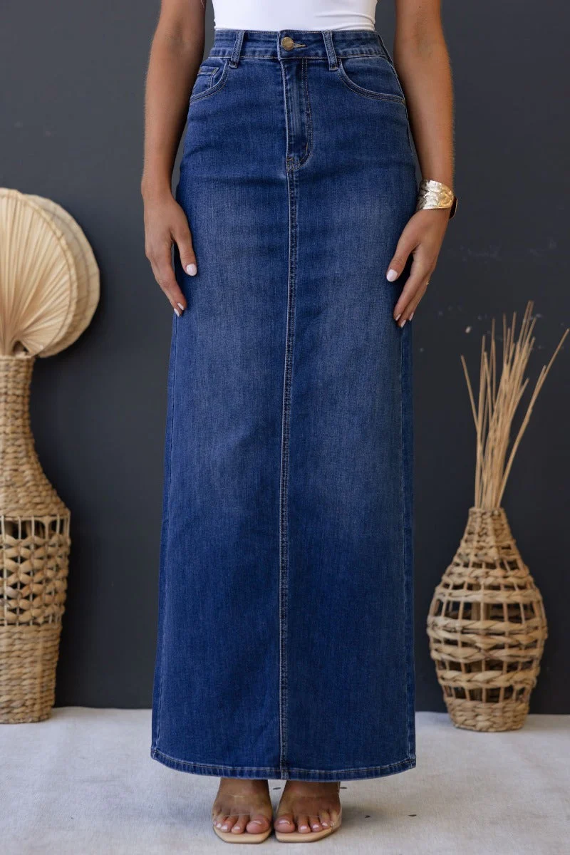 Xano Denim Maxi SKirt - Image 4