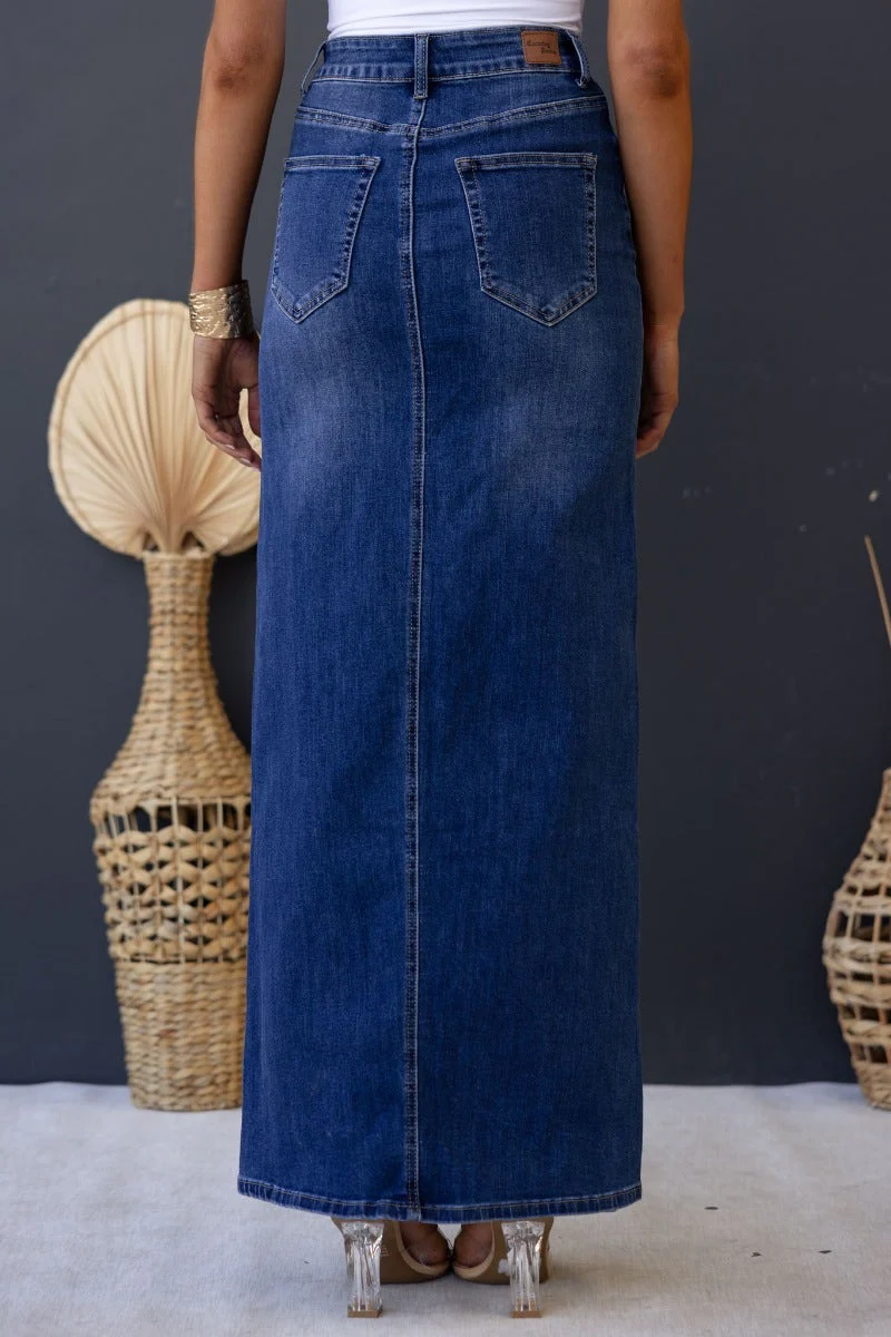 Xano Denim Maxi SKirt - Image 6