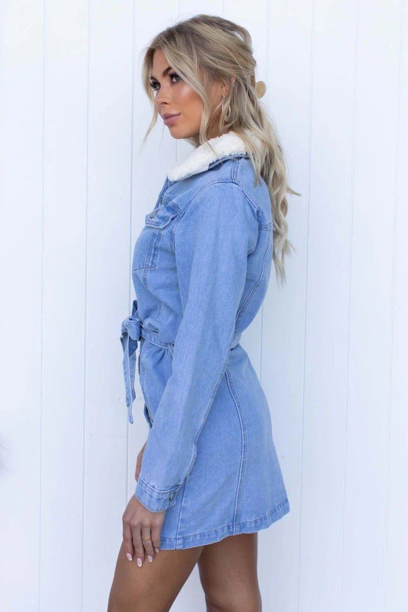 Yoji Denim Dress - Image 4
