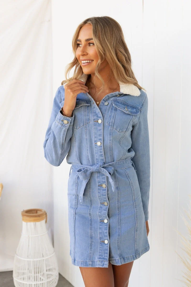 Yoji Denim Dress - Image 8