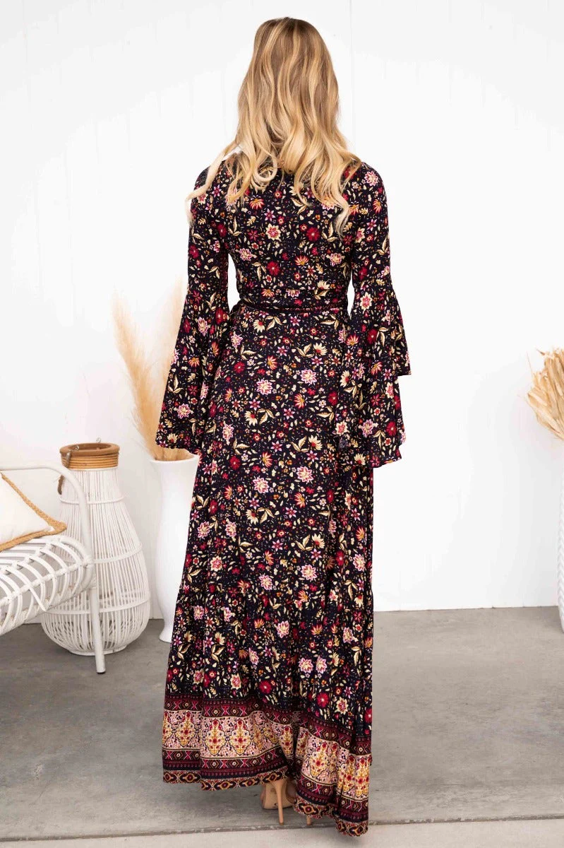 Yolanda Wrap Maxi Dress - Image 5