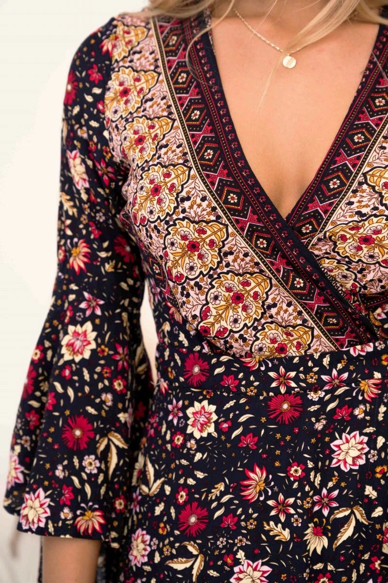 Yolanda Wrap Maxi Dress - Image 6