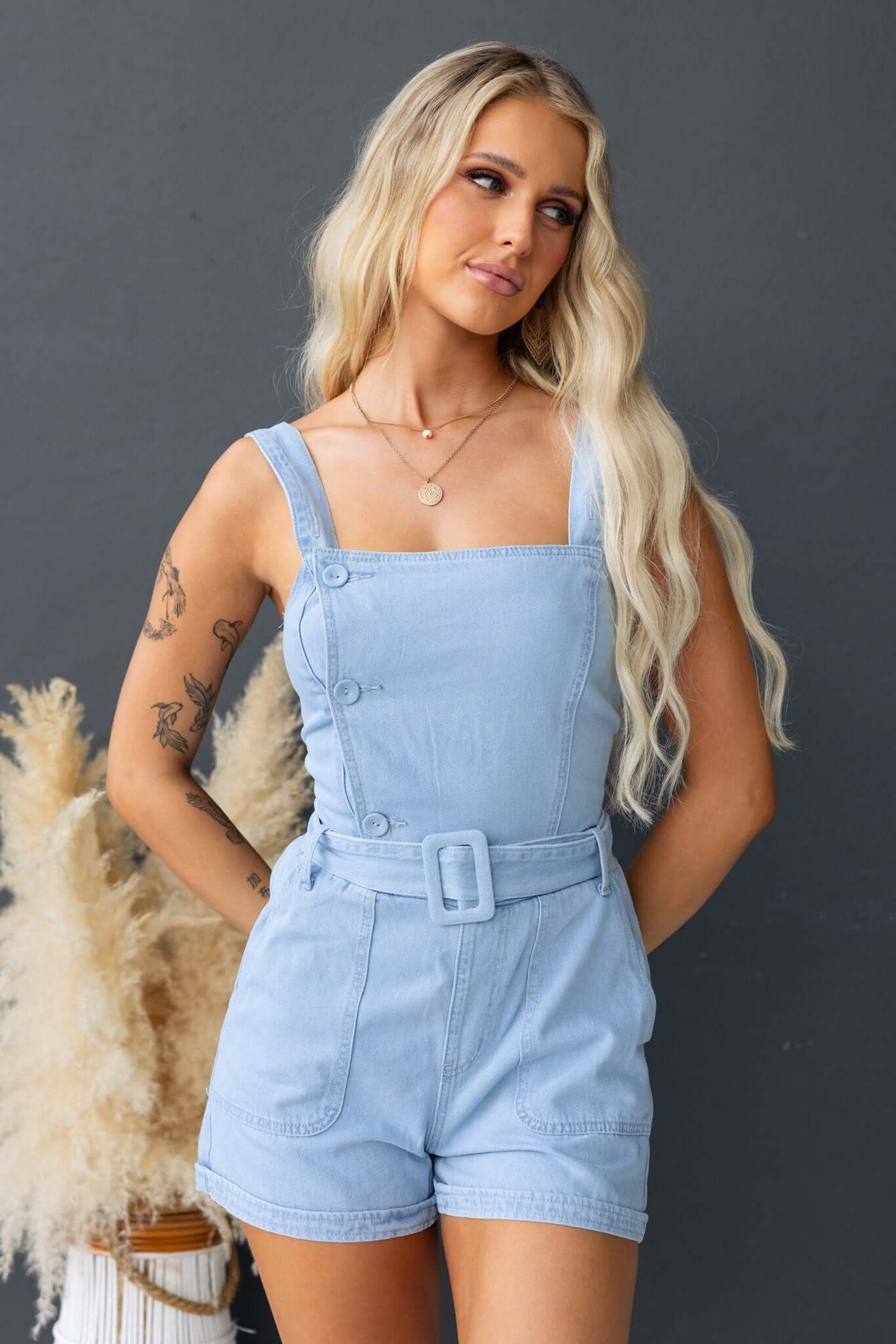 Zaza Denim Playsuit - Image 3